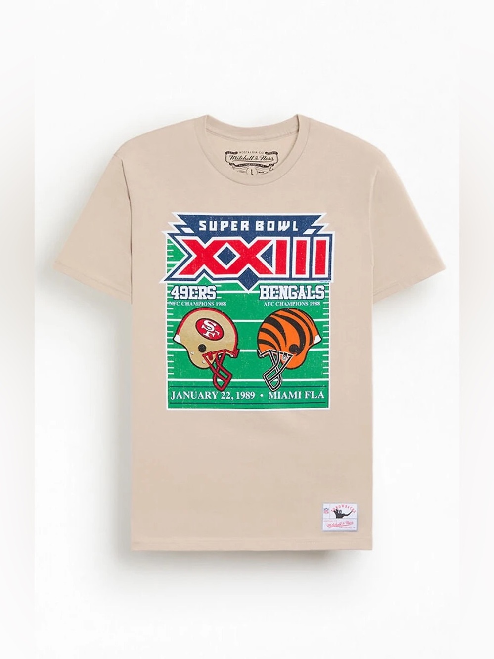 Mitchell & Ness NFL Super Bowl 49ERS Vs Bengals T-Shirt